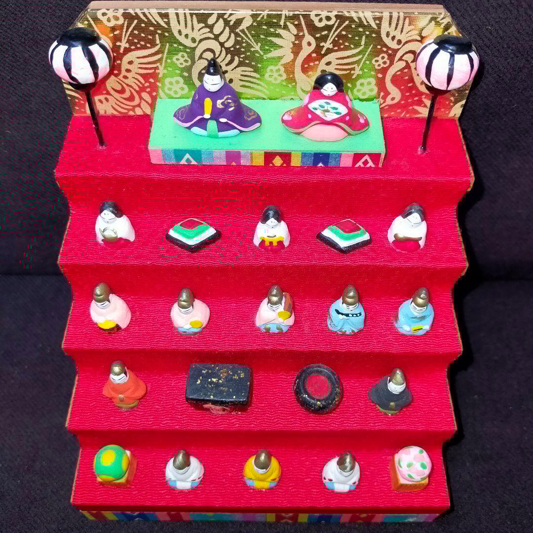 豆雛人形 5段飾り