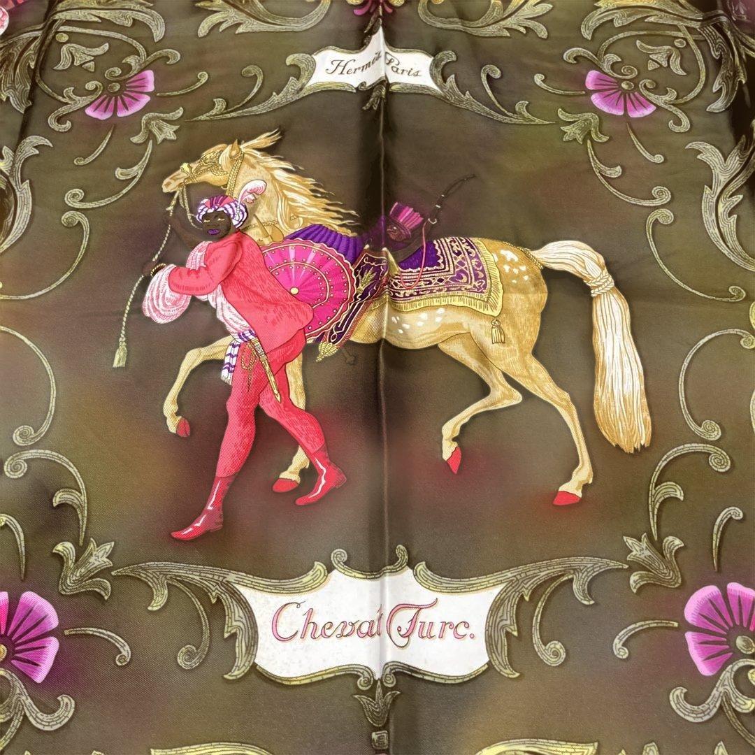 HERMES エルメス カレ90 トルコの馬 CHEVAL TURC