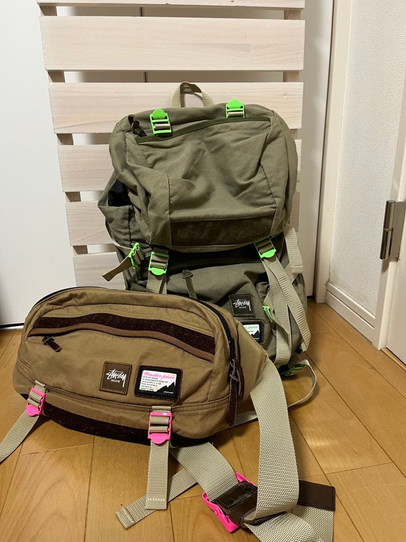 Stussy Master piece バックパック・ウエストポーチセット