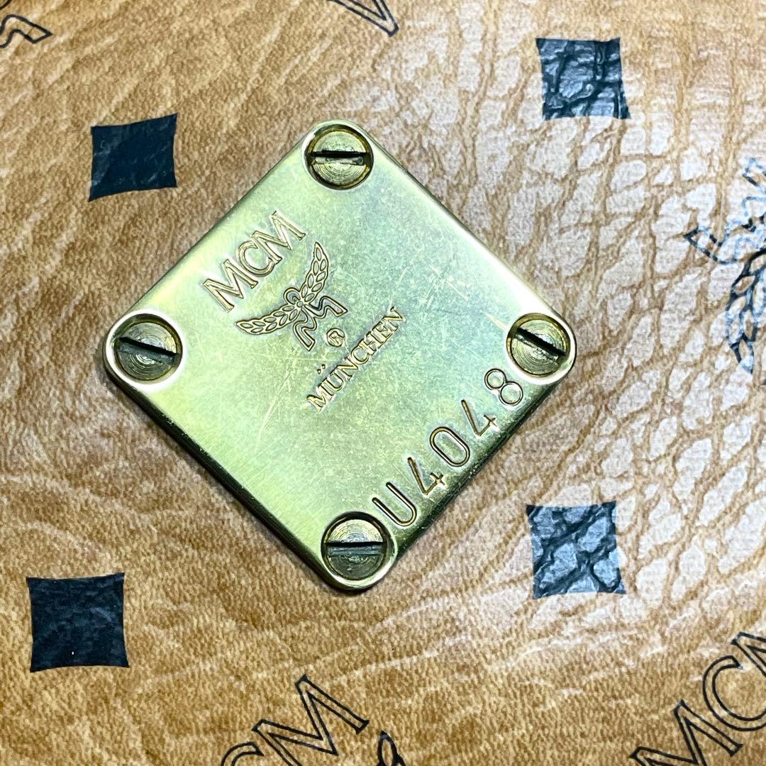 MCM ボストンバッグ 2way ヴィセトス柄 レザー 大容量 旅行バッグ ロゴ