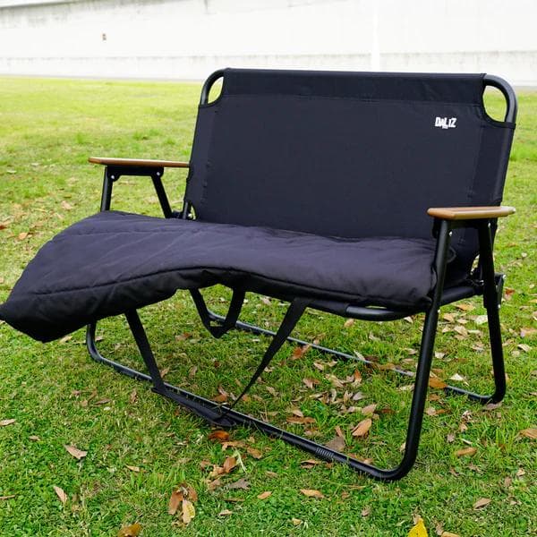 Daliz クッション付き肩掛け楽々持ち運び折りたたみベンチ 耐荷重160kg