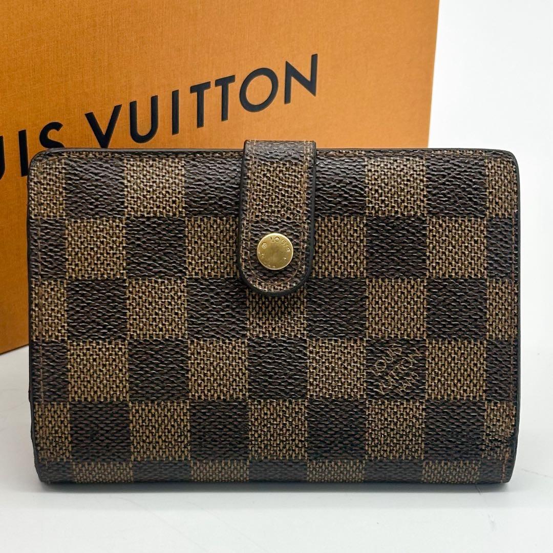 ルイヴィトン ポルトフォイユ ヴィエノワ ダミエ がま口 二つ折り コンパクト