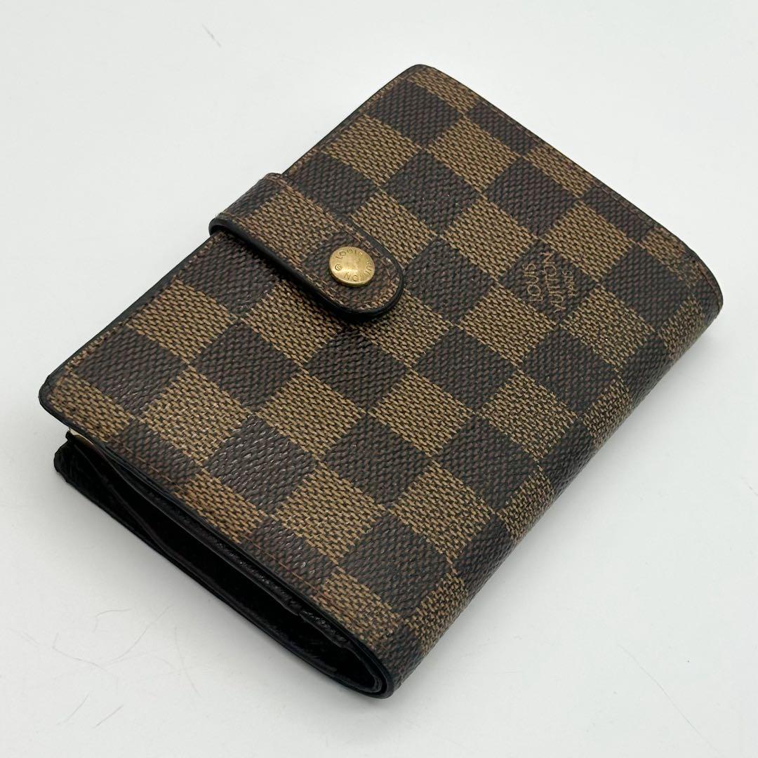ルイヴィトン ポルトフォイユ ヴィエノワ ダミエ がま口 二つ折り コンパクト