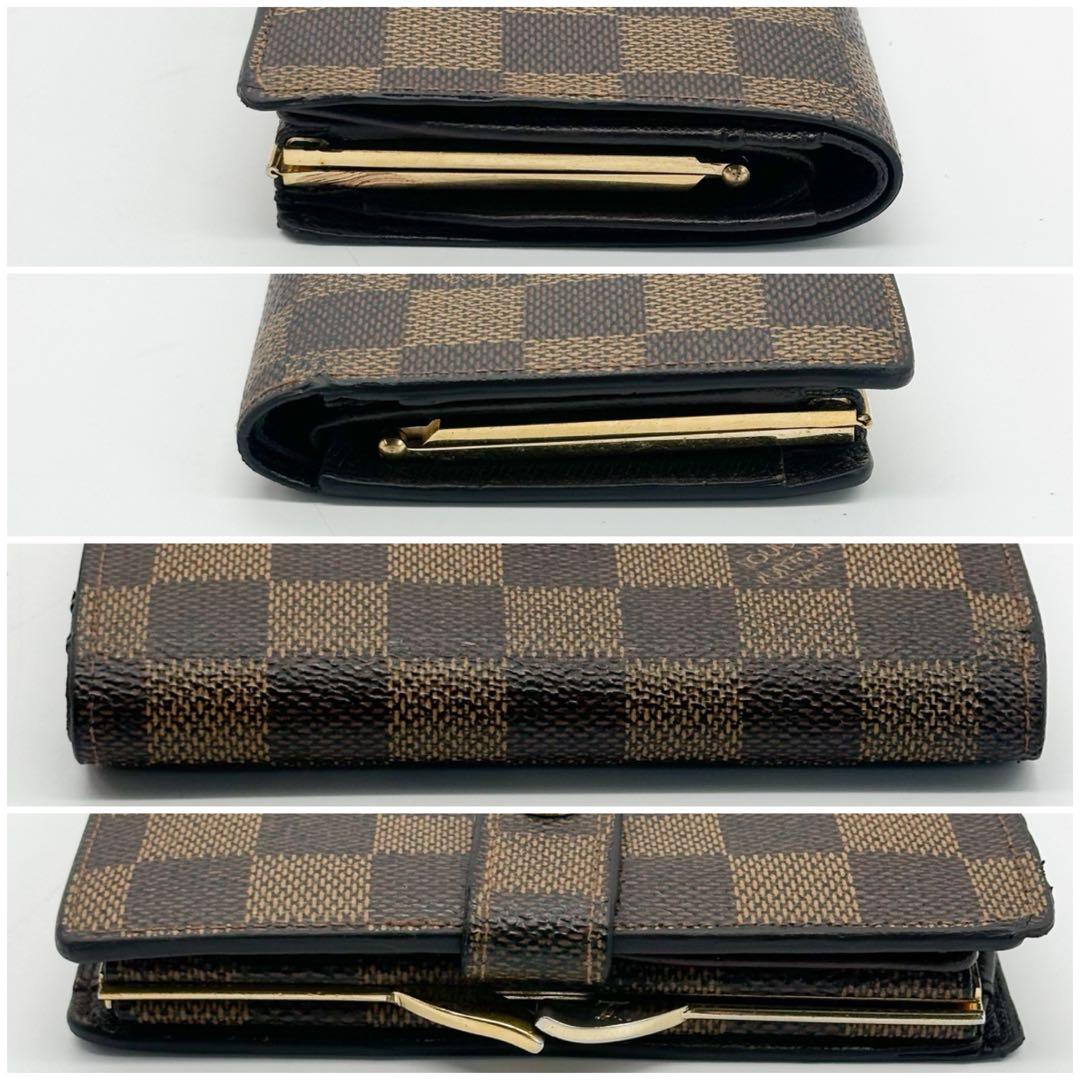ルイヴィトン ポルトフォイユ ヴィエノワ ダミエ がま口 二つ折り コンパクト