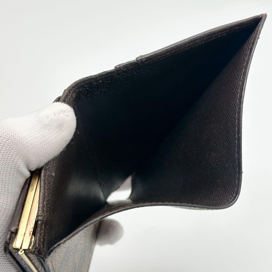 ルイヴィトン ポルトフォイユ ヴィエノワ ダミエ がま口 二つ折り コンパクト