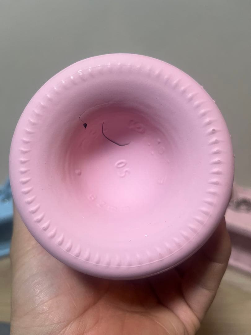 エンジェルシャンパンドゥミセック　ブルー&ピンク　空瓶＋ケース