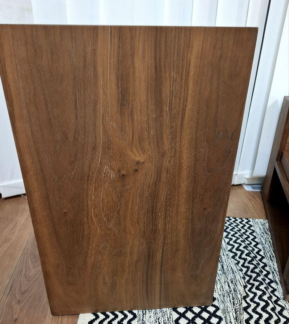 大塚家具☆サイド ナイトテーブル 収納☆隠れキャスター&コンセント オーク 2台