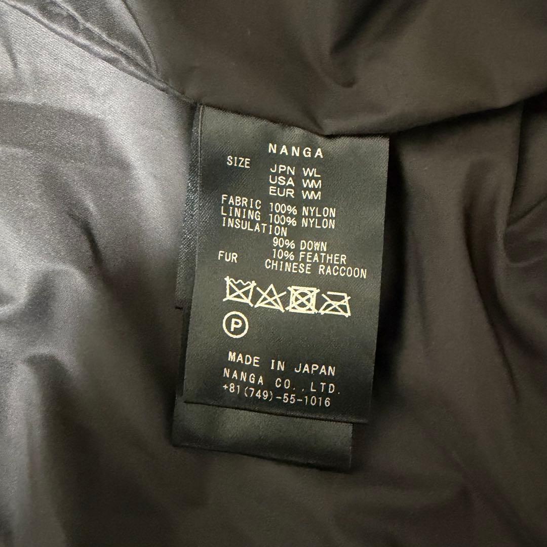 S*y様 【美品】NANGA ナンガ　オーロラ　ロングダウン　ラクーンファー　黒