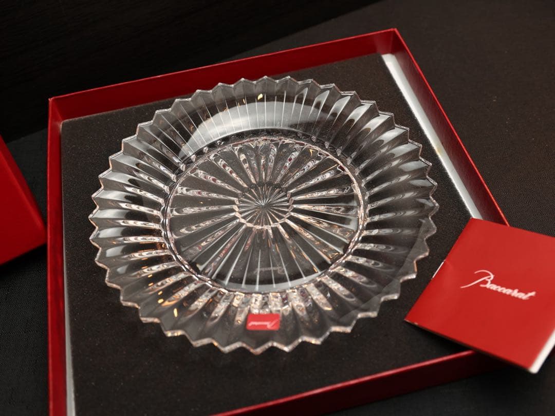 【未使用品】 Baccarat ミルニュイ プレート 約21cm