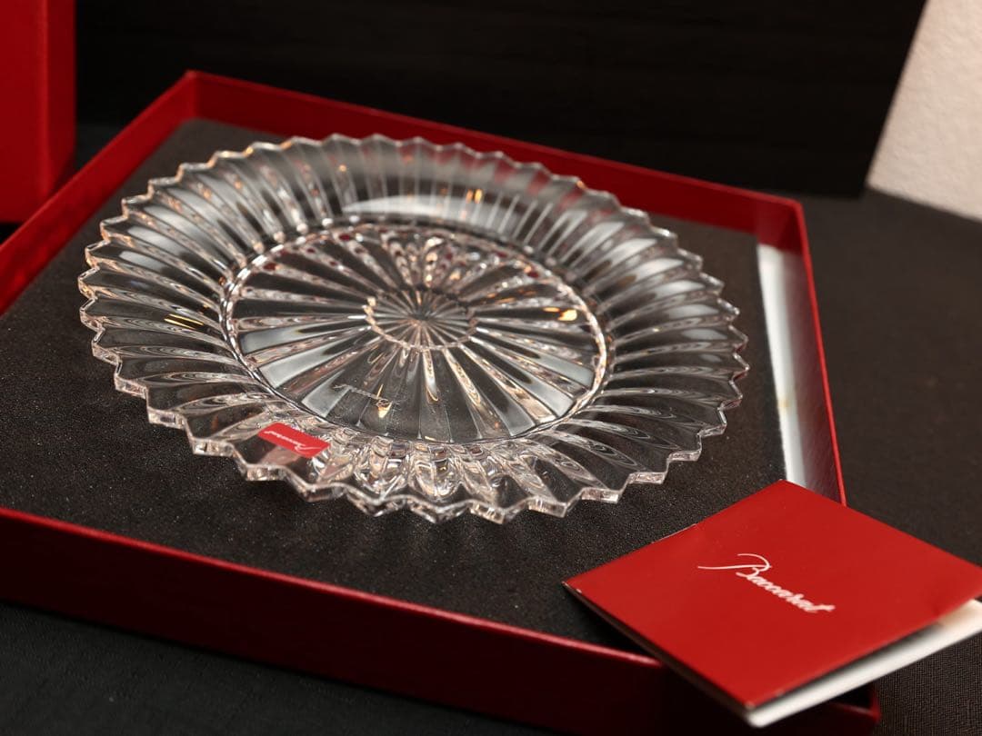 【未使用品】 Baccarat ミルニュイ プレート 約21cm