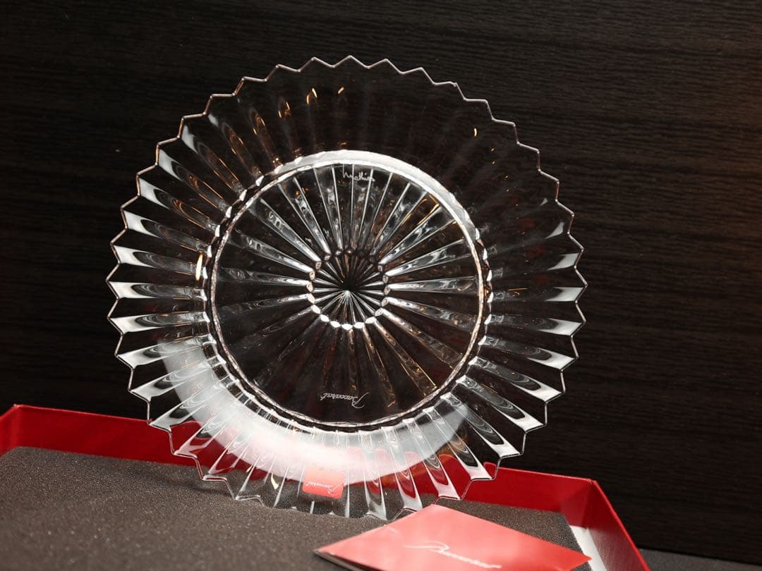 【未使用品】 Baccarat ミルニュイ プレート 約21cm