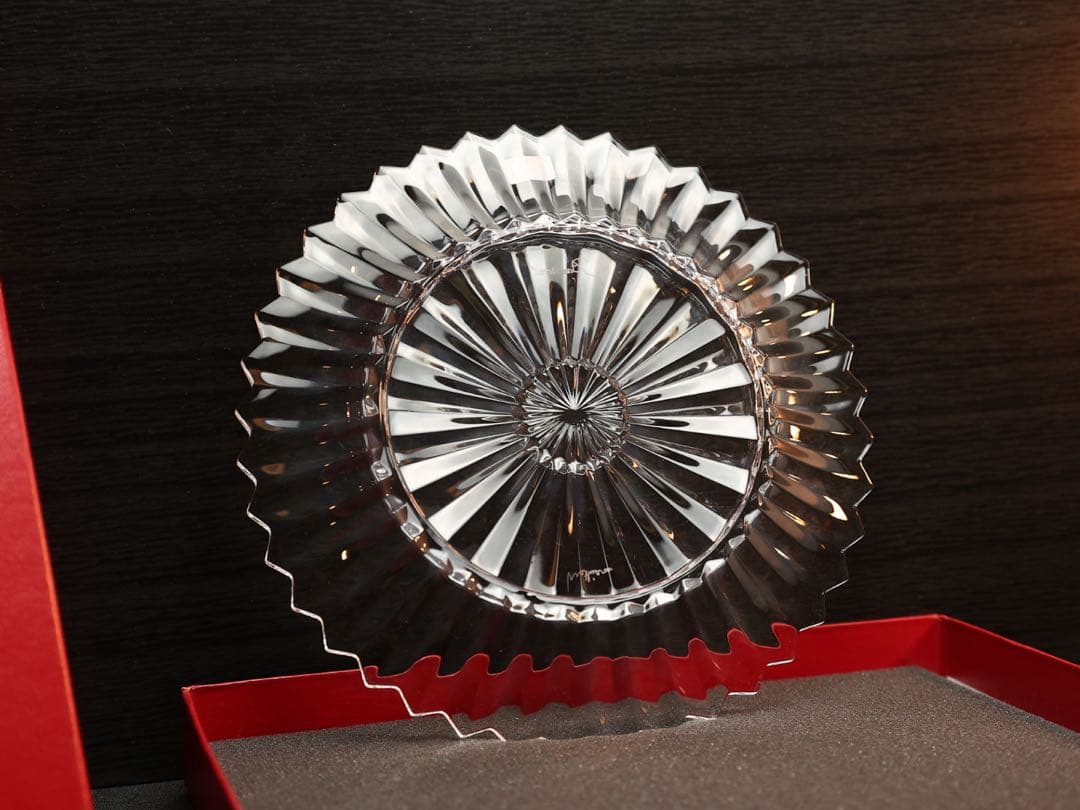 【未使用品】 Baccarat ミルニュイ プレート 約21cm