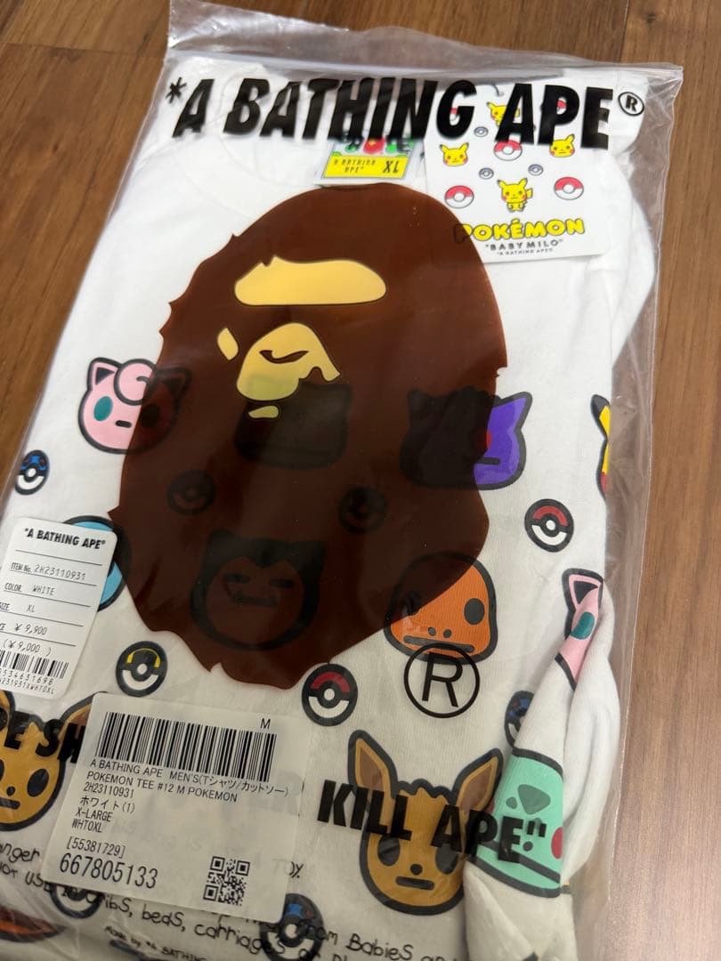A BATHING APE ポケモン Tシャツ