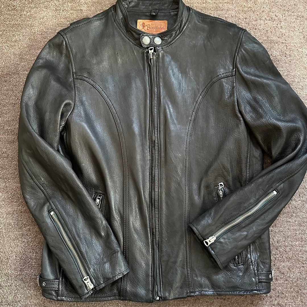 ルードギャラリー　ブラックレベル　アロー　レザージャケット　シングル　大人気　M