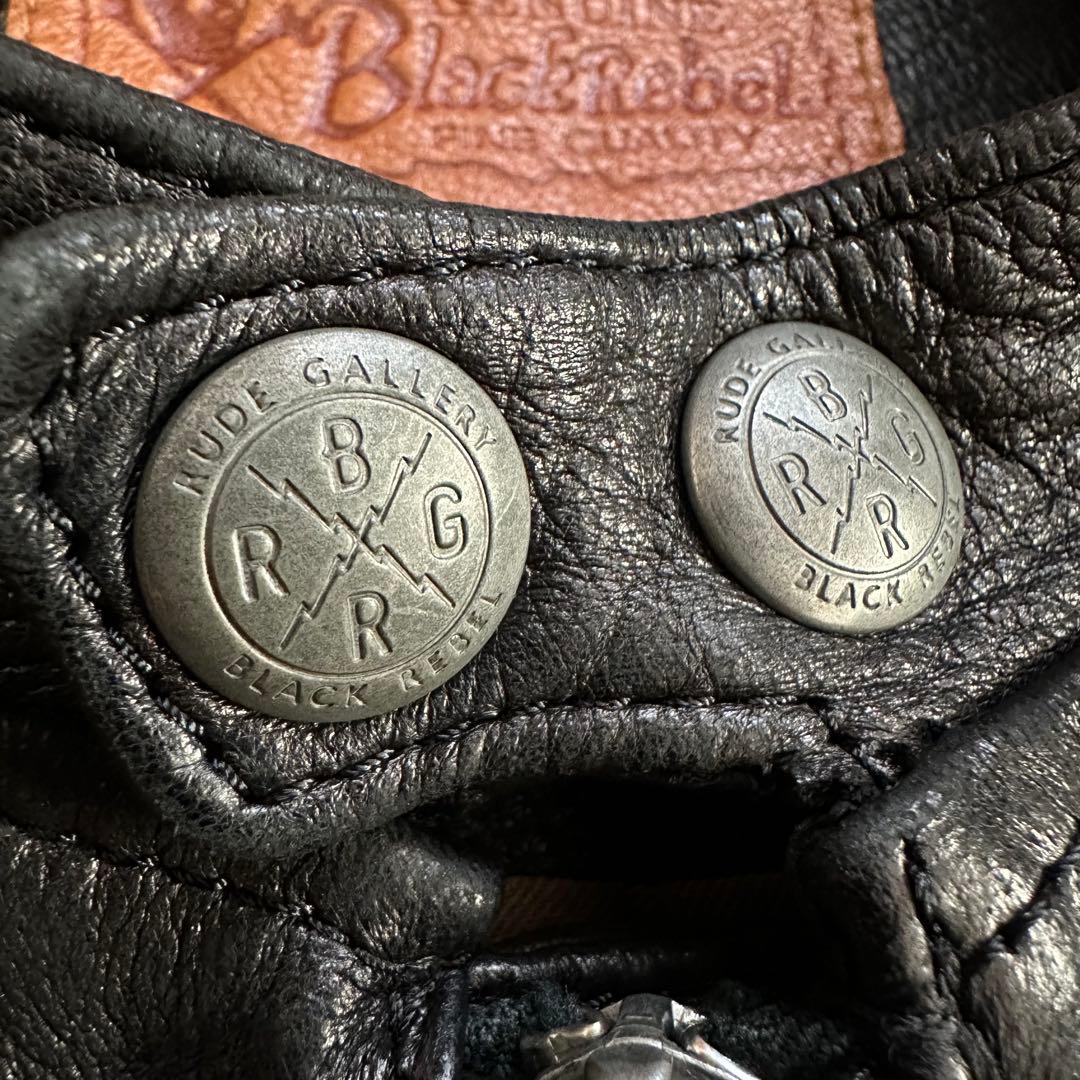 ルードギャラリー　ブラックレベル　アロー　レザージャケット　シングル　大人気　M