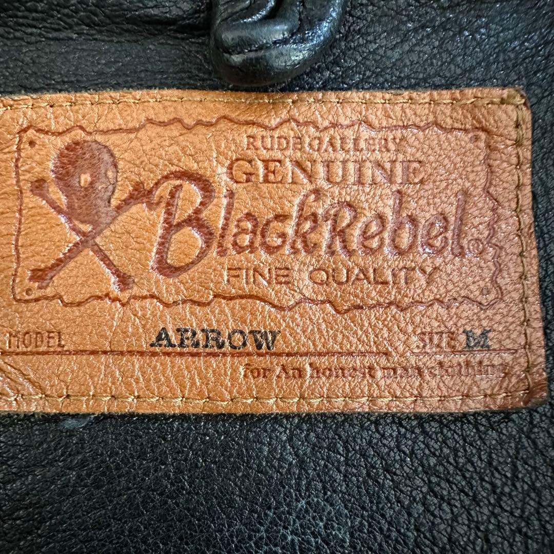 ルードギャラリー　ブラックレベル　アロー　レザージャケット　シングル　大人気　M