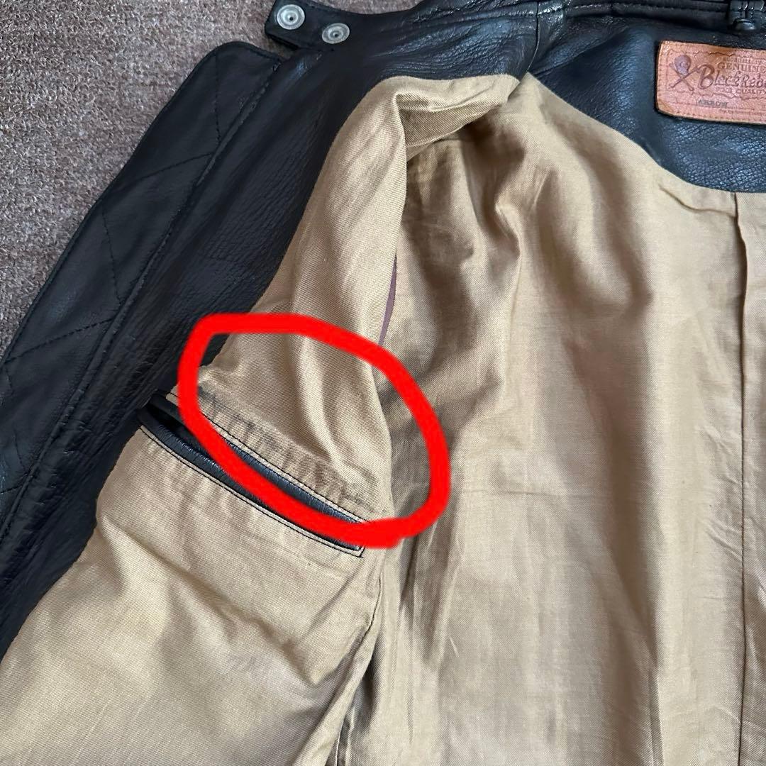 ルードギャラリー　ブラックレベル　アロー　レザージャケット　シングル　大人気　M