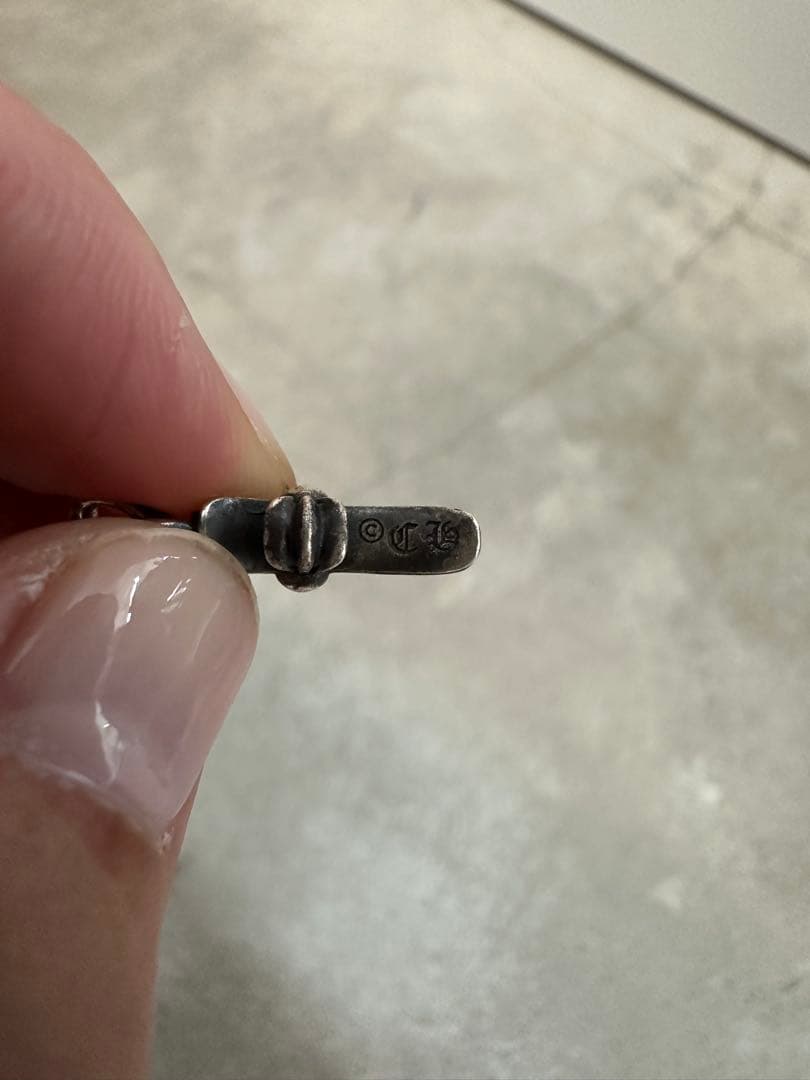 クロムハーツ CHクロスベビーファットドロップイヤリング(ピアス)