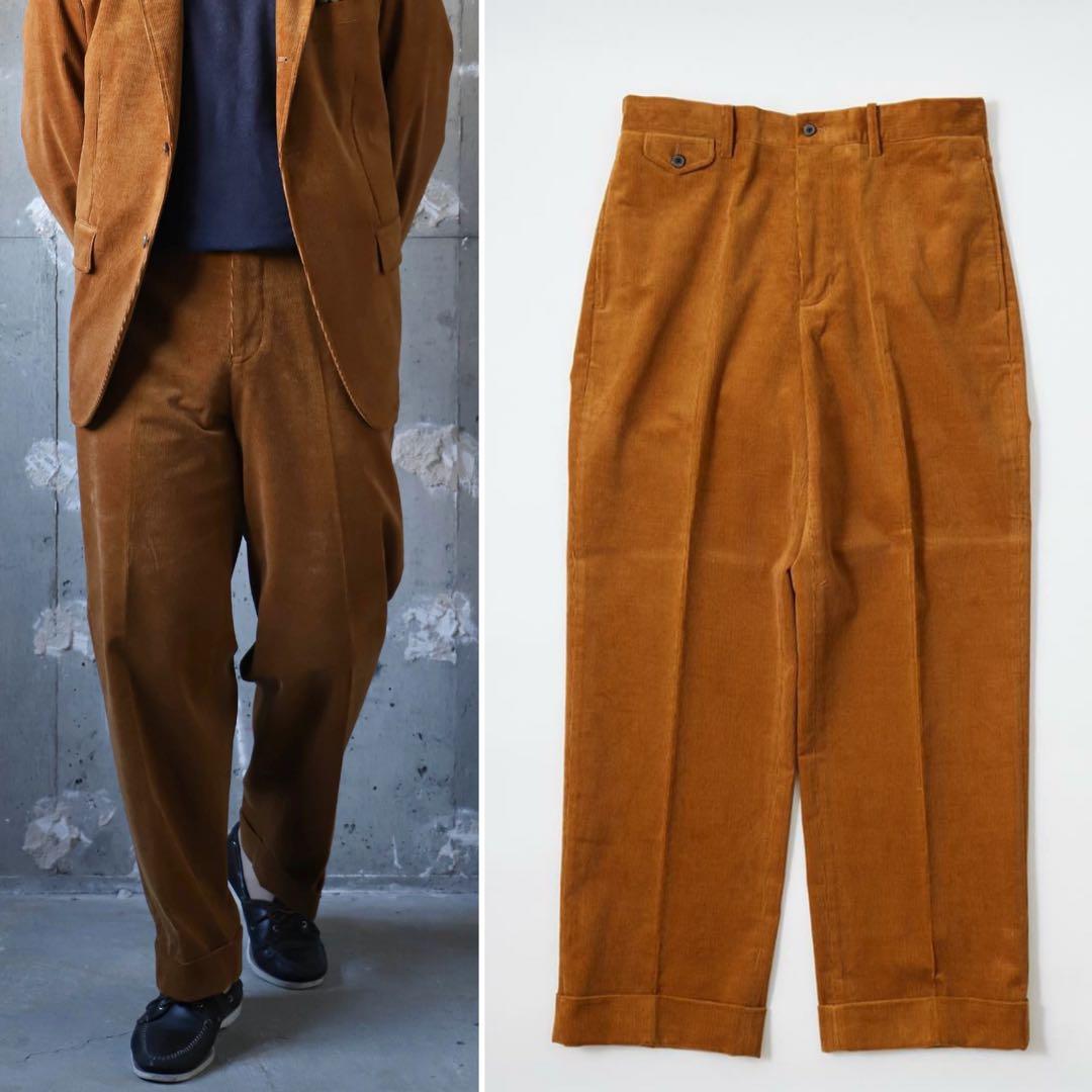 新品 D.C.WHITE BOSTON CORDUROY マスタード 48