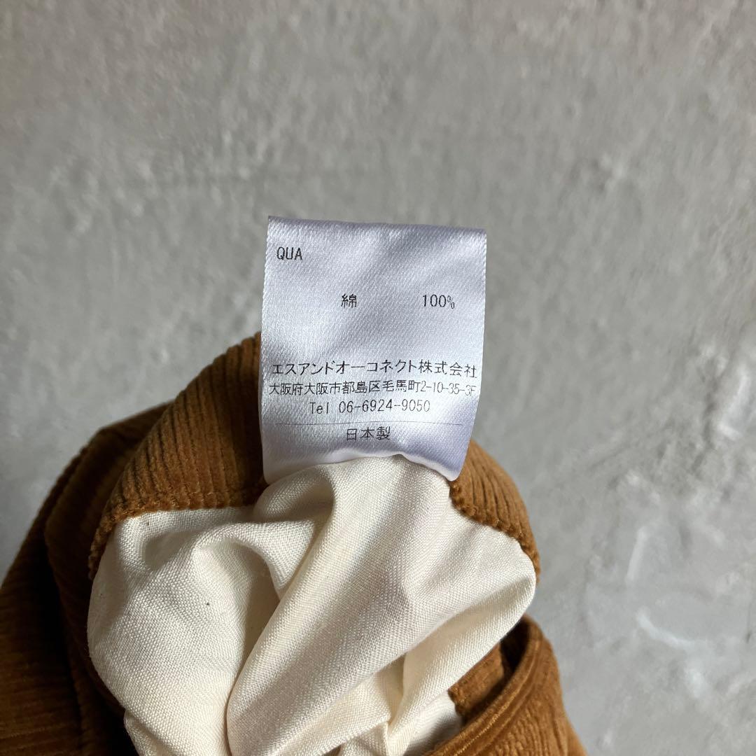 新品 D.C.WHITE BOSTON CORDUROY マスタード 48