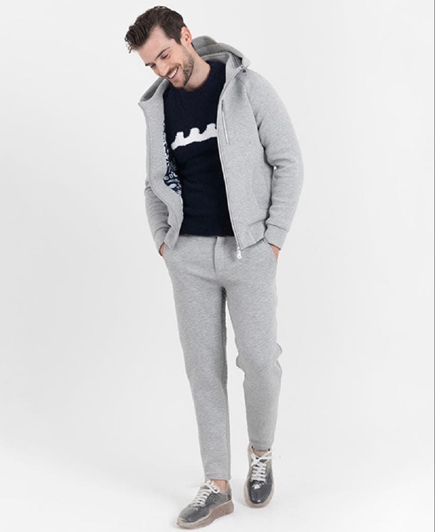 【新品】mutaMARINEボンディングパーカー　グレーMサイズ