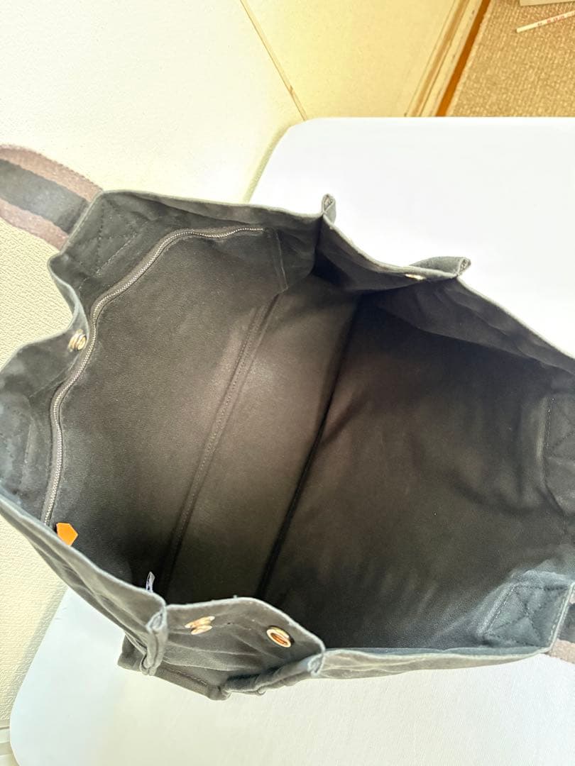 HERMES フールトゥMMキャンパスブラック トートバッグ