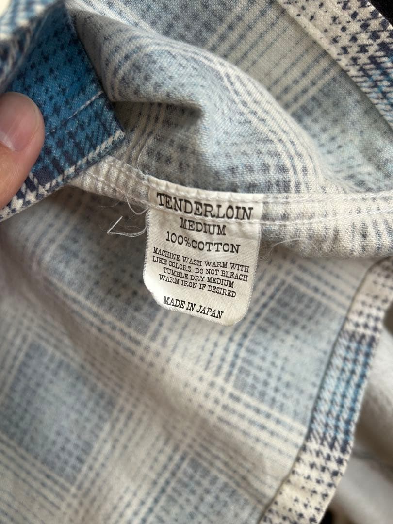 テンダーロイン　プリントネルシャツ　M