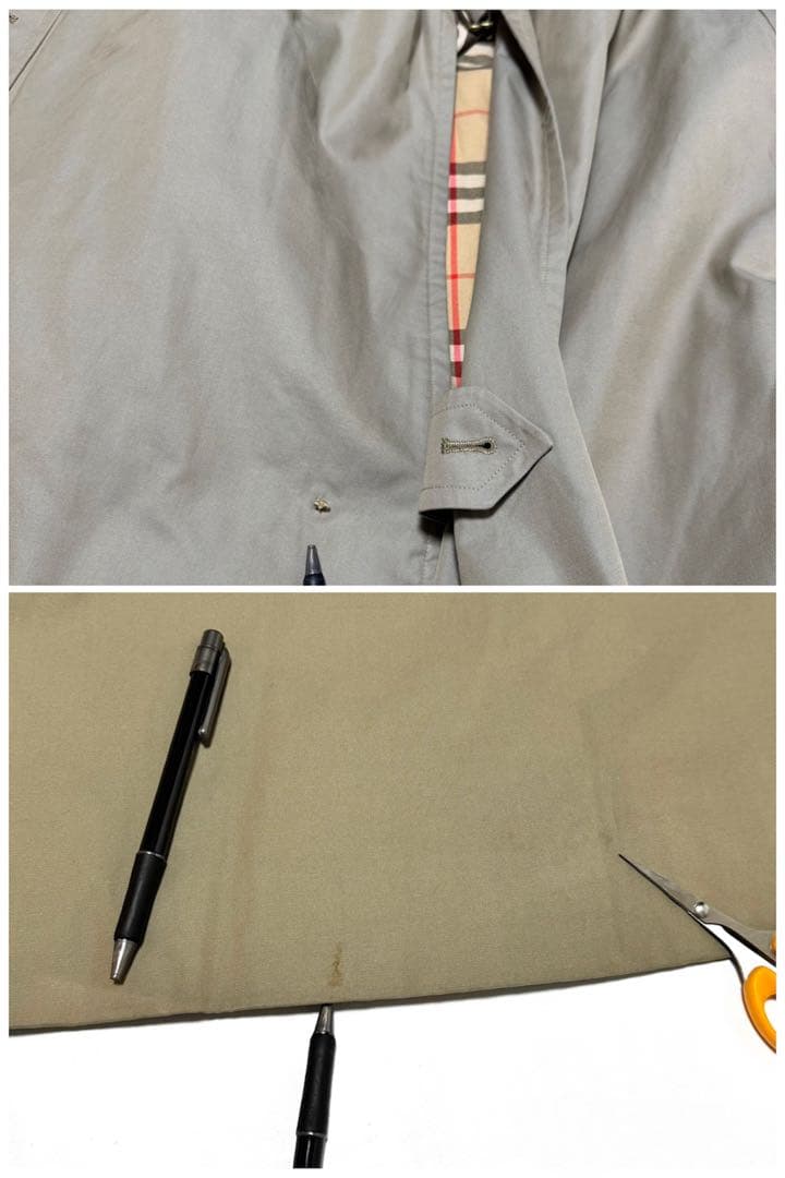 希少 90s Burberrys 英国製 1枚袖 バーバリー タイロッケンコート