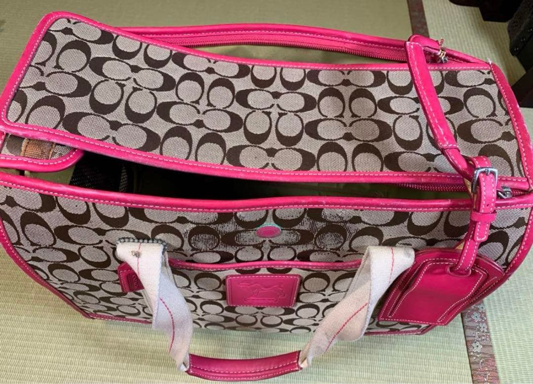 【激レア】Coach キャリーバッグ ペット用　ペットキャリー