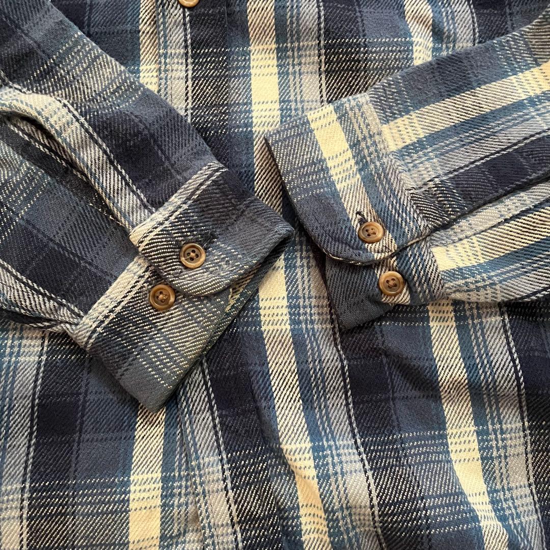 た*)様 90s/ST.JOHNS BAY/USA製/L/ネルシャツ/BIG M