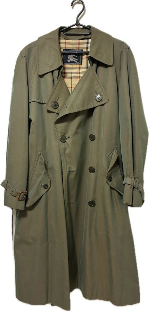 古着　バーバリー　玉虫色　トレンチコート