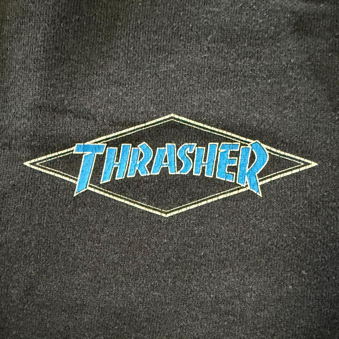 80sHanesボディーTHRASHER MAGAZINEスウェットハーフパンツ