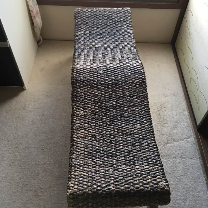 アジアンテースト ウォンターヒヤシンス オットマン