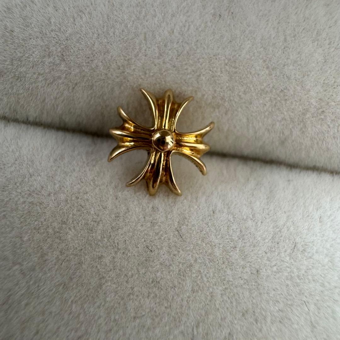 専用出品　　プラスクロス K18 ピアス 十字架 クロス 地金 18金