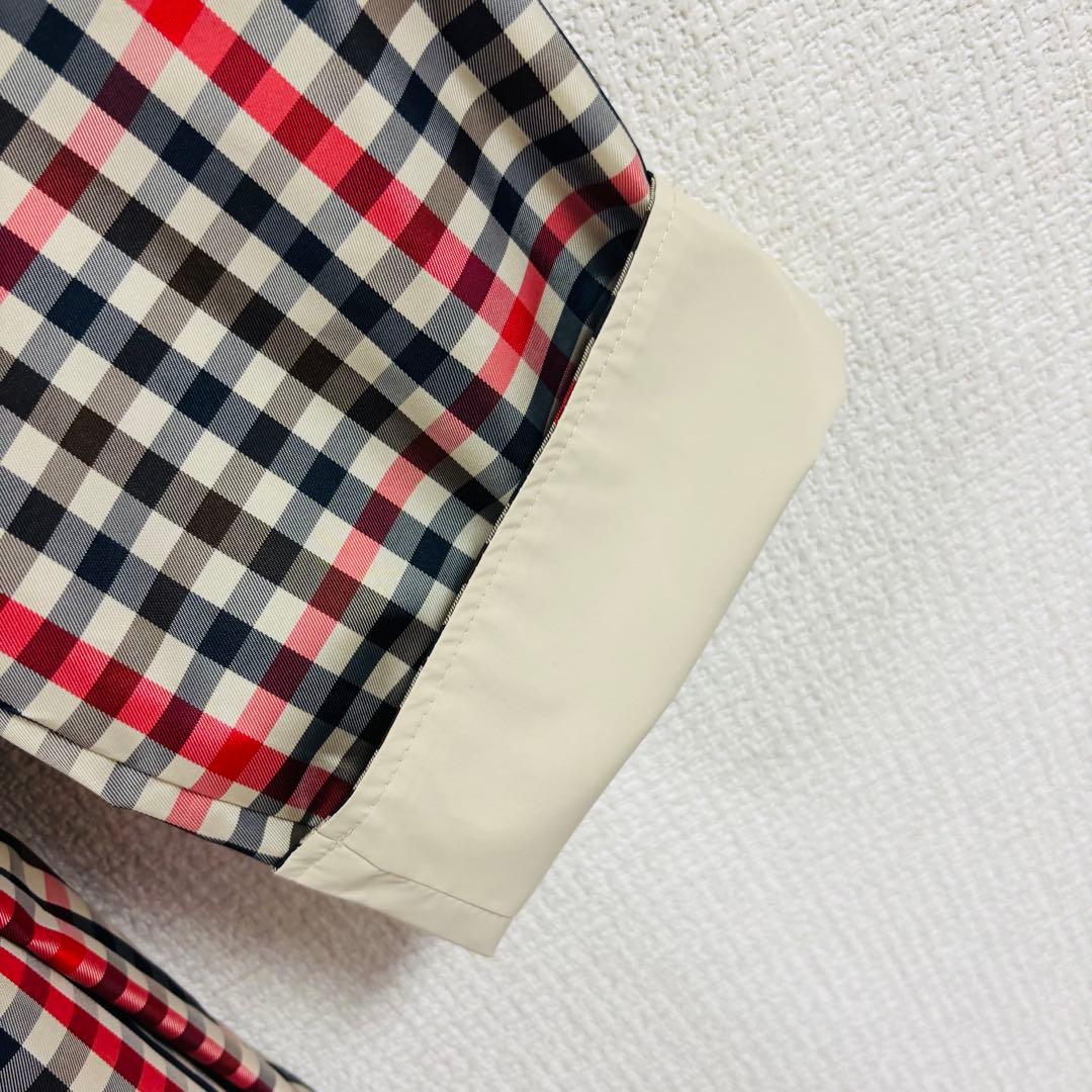 ★新品未使用★タグ付きAquascutum チェック柄トレンチレインコートM〜L