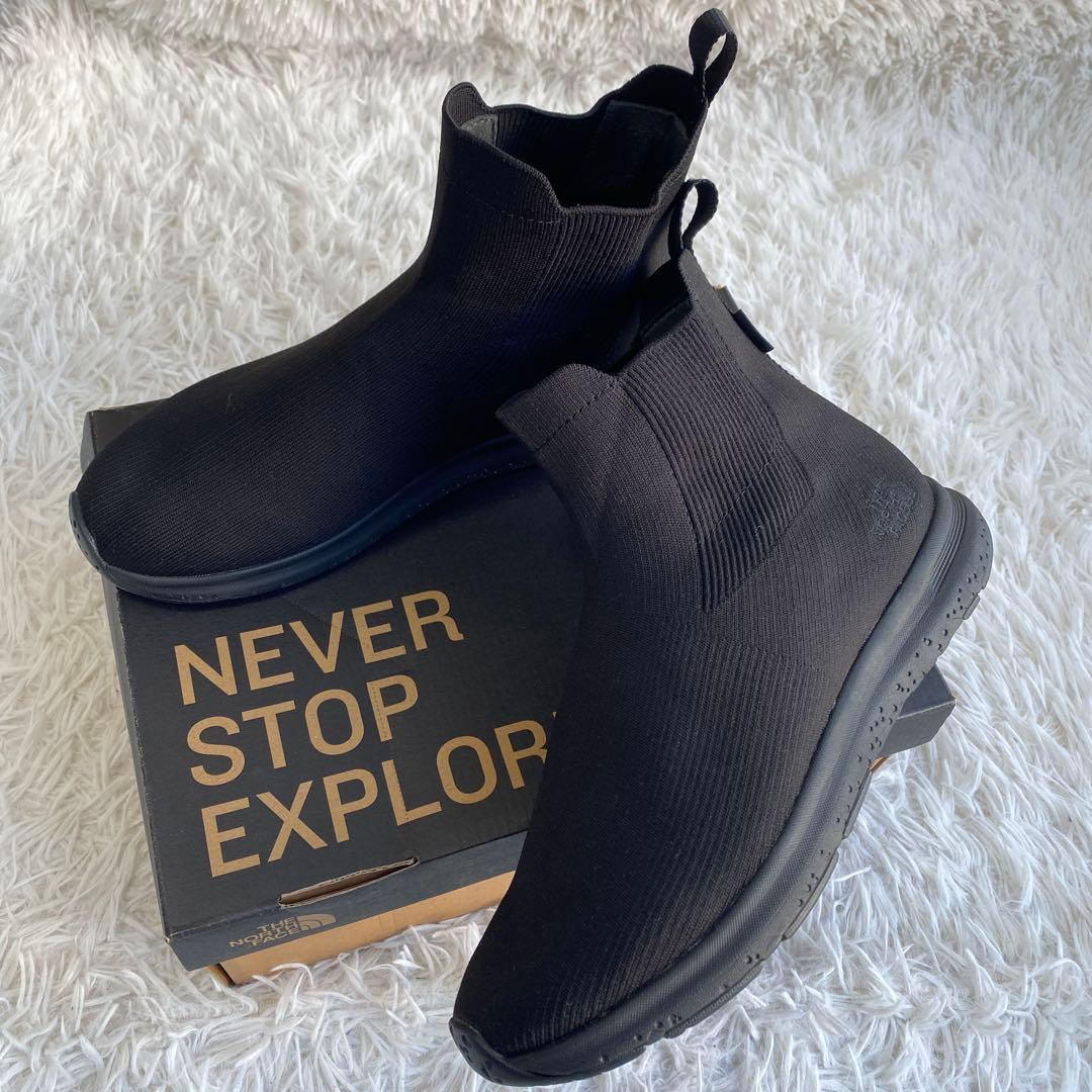 未使用に近い　ノースフェイス ベロシティニット　ゴアテックス　ブラック　箱付き