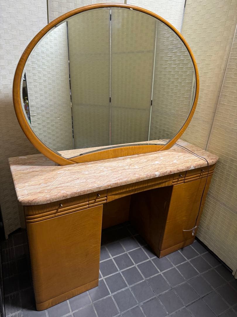 定価約30万円アンティーク天然大理石ドレッサー【価格応相談】