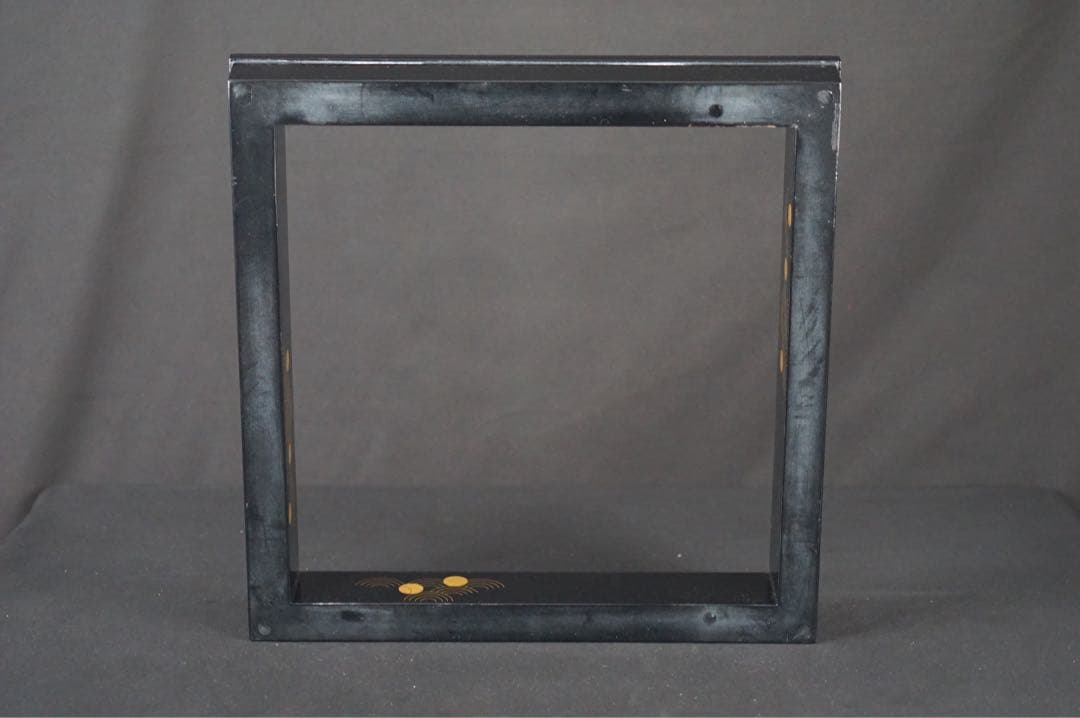 村田宗覚 波つぼつぼ蒔絵 炉縁 共箱 共布 茶道具