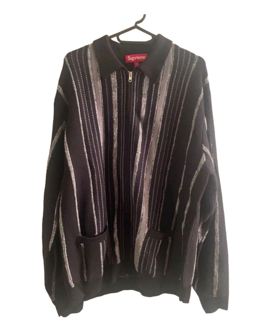supreme Speckle Stripe Zip Up カーディガン