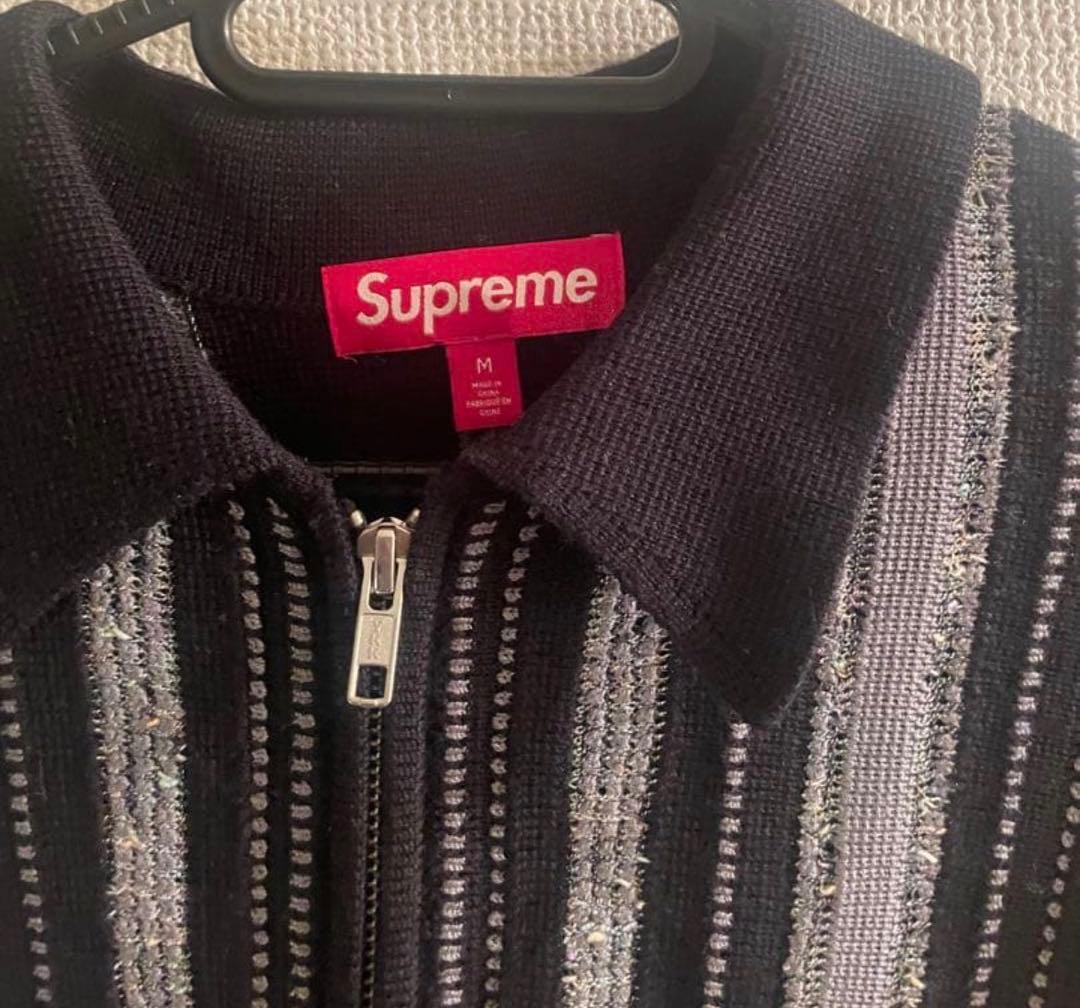 supreme Speckle Stripe Zip Up カーディガン