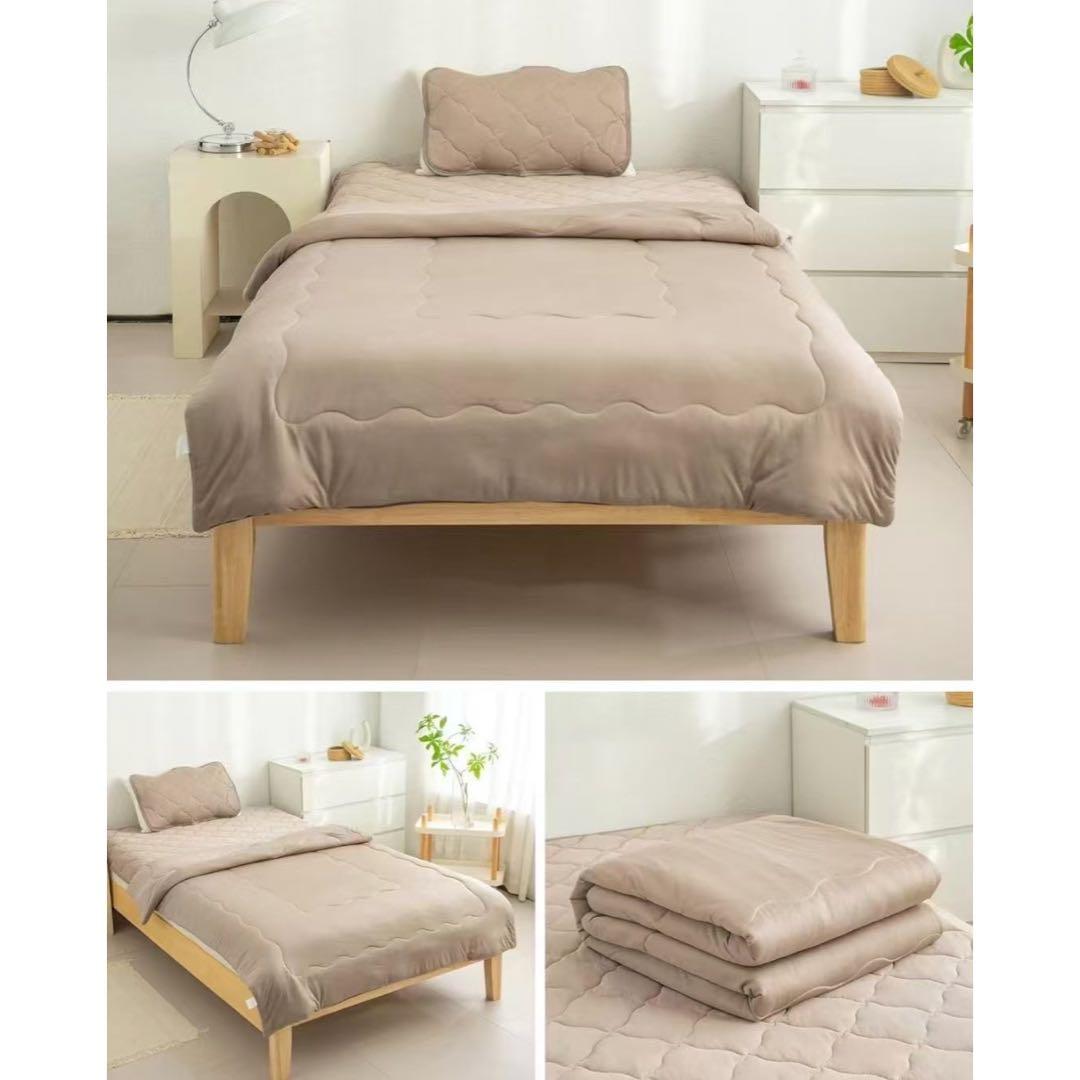 【さっちゃん】4セット新品❤️春夏秋用洗える掛け布団シングル冷感　抗菌防臭