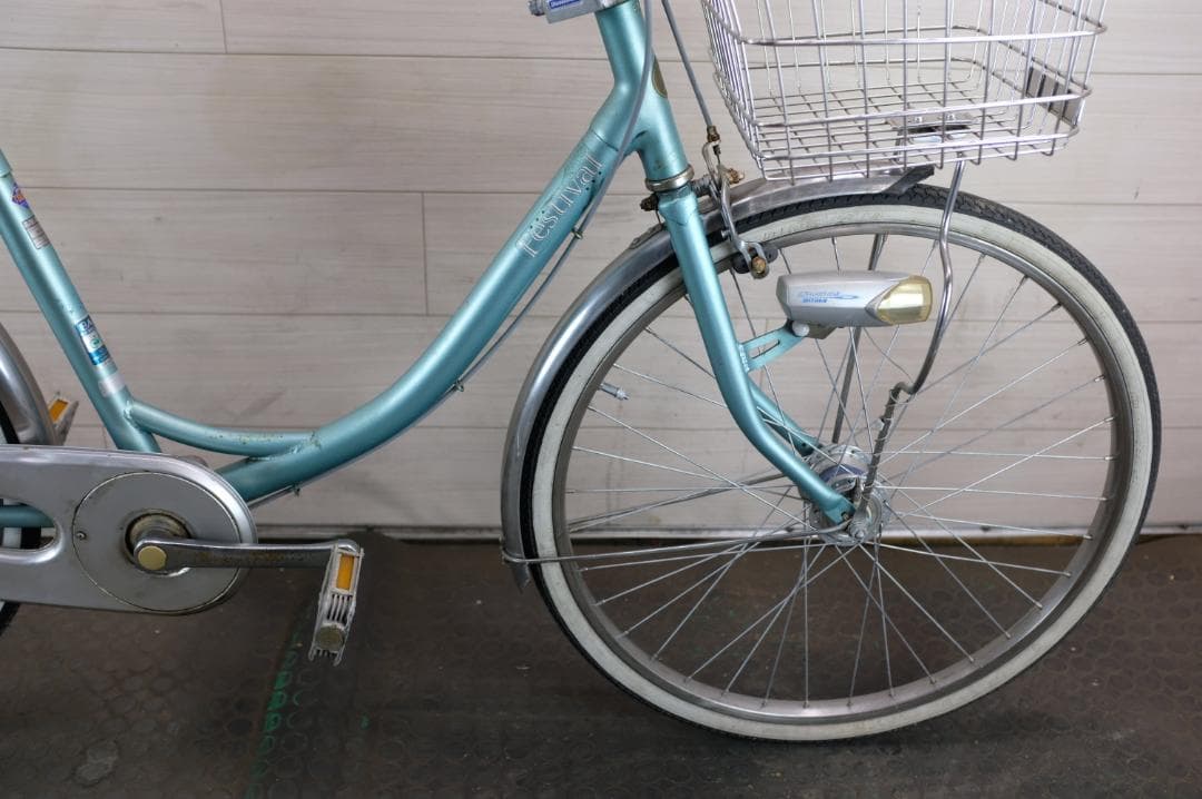 ブリヂストン製　軽快車　24インチ　シングル　ライト