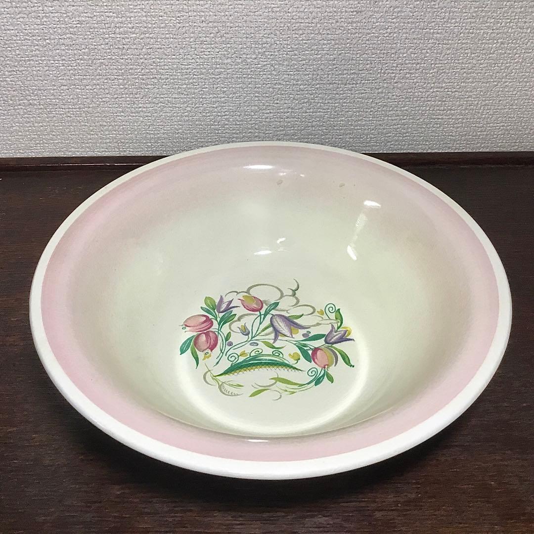 スージークーパー◆大きいボウル ピンク◆ドレスデンスプレイ サラダボウル