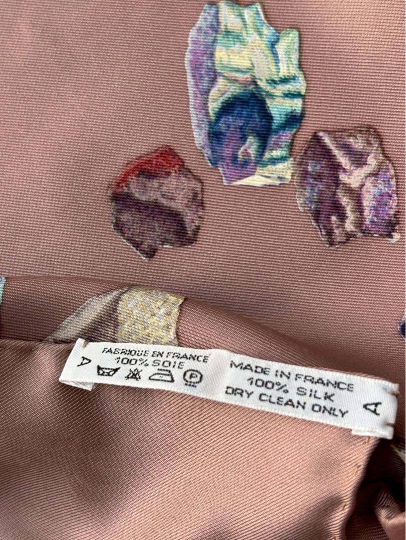 【新品未使用】HERMESエルメスカレ90 Mineraux鉱物プリントスカーフ