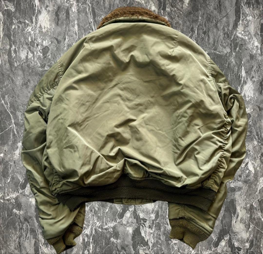 Vintage デザイン フライトジャケット ブルゾン 古着