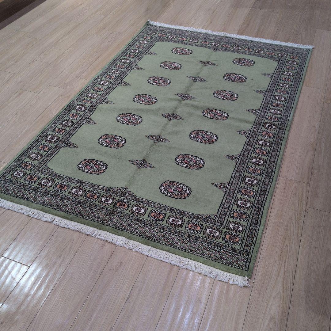 138x207cmパキスタン手織り絨毯(870)リビング・ペルシャ・ギャッベ・毛