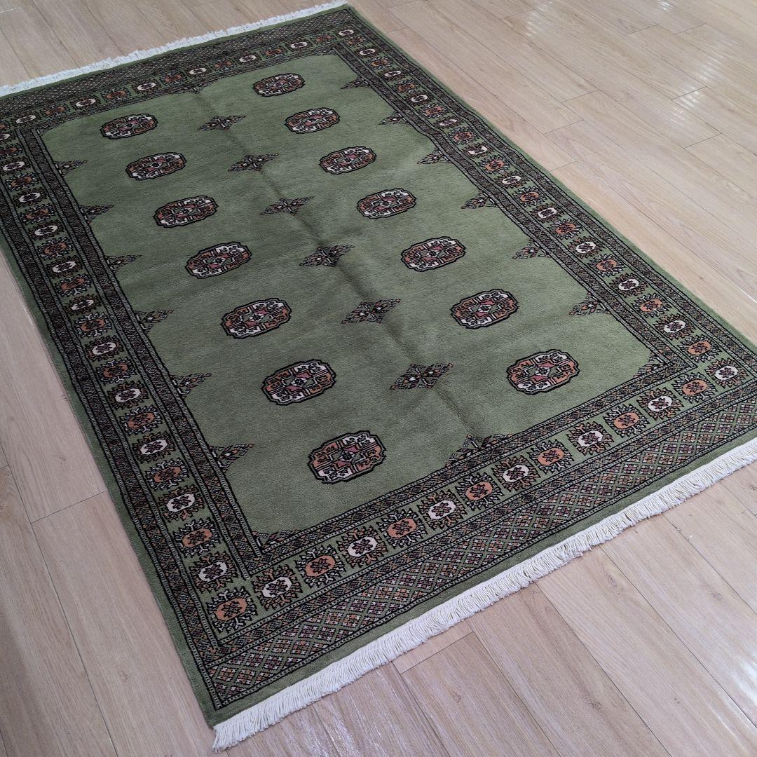 138x207cmパキスタン手織り絨毯(870)リビング・ペルシャ・ギャッベ・毛