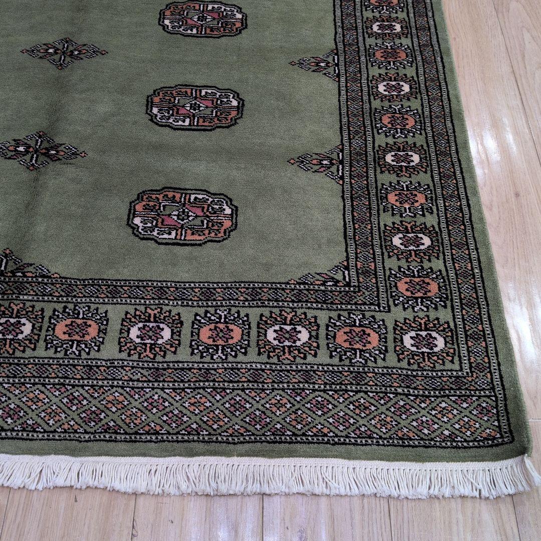 138x207cmパキスタン手織り絨毯(870)リビング・ペルシャ・ギャッベ・毛