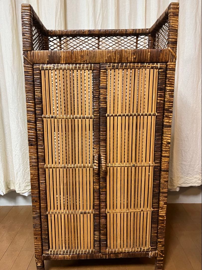 ラタン 藤 棚 アジアン 3段