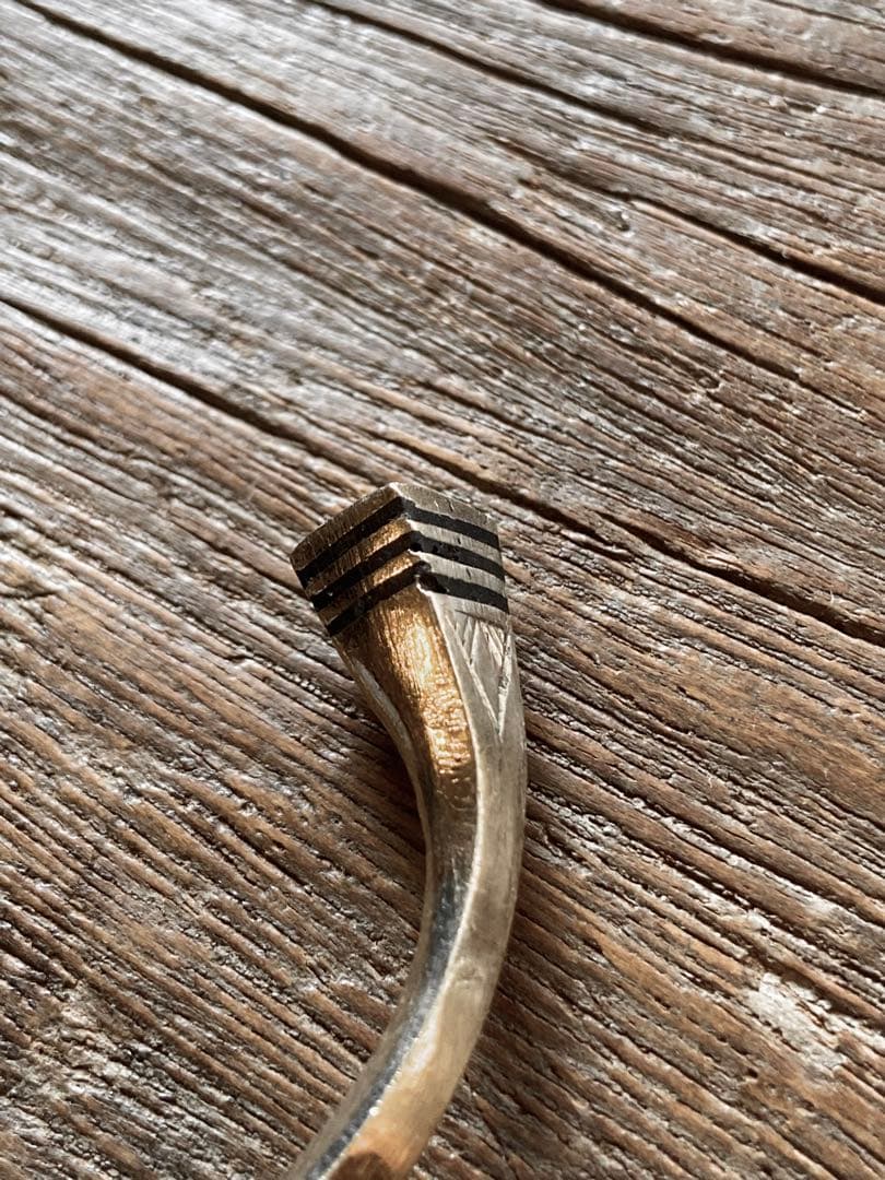 新品未使用　トゥアレグ族 エボニーバングル　tuareg bangle ③